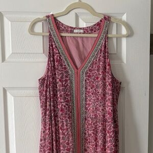 J. Jill Floral Pink Maxi Dress